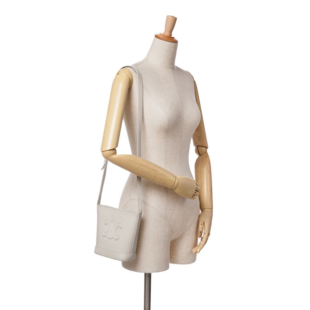 Pre-Loved Celine Small Smooth Calfskin Cuir Triomphe Bucket Bag - Picture 7 of 7